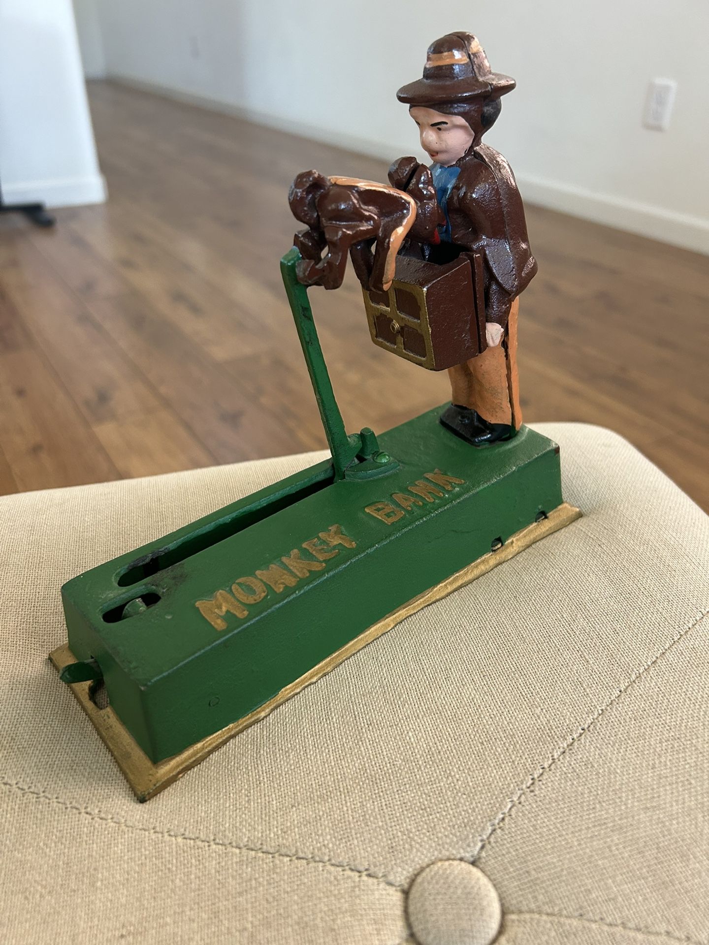 Cast Iron Monkey Bank