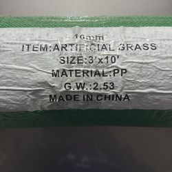 New roll of artificial grass