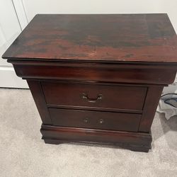 Solid cherry wood night stand