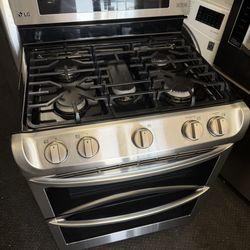 LG Stainless Steel Gas Stove Double Oven