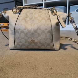 Coach beige Signature Tote