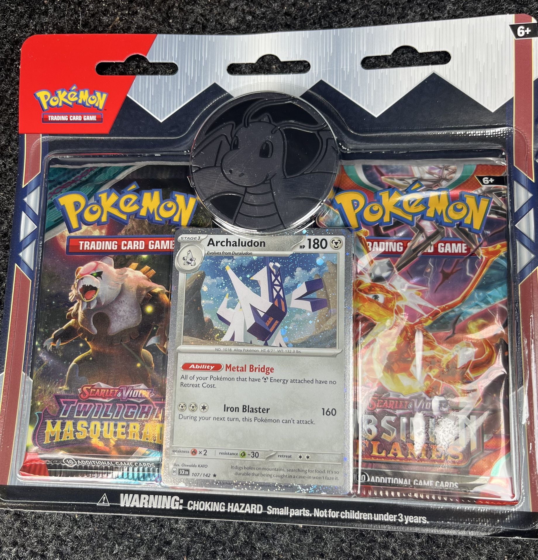 Pokémon Twilight Masquerade and Obsidian Flames Blister Pack Sealed New 2 Booster Packs