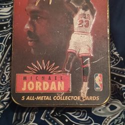 Michael Jordan Upper Deck All-Metal Collector Card Set Of 5 1996
