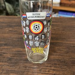 EKU “Deutshe NationalMannschaft”Dinkel Acker Fussball WM Beer Glass 1974 VTG