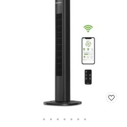 Holmes 36" Smart Tower Oscillating Fan Black

