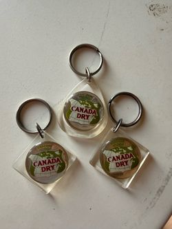Canada Dry Keychains Set of 3