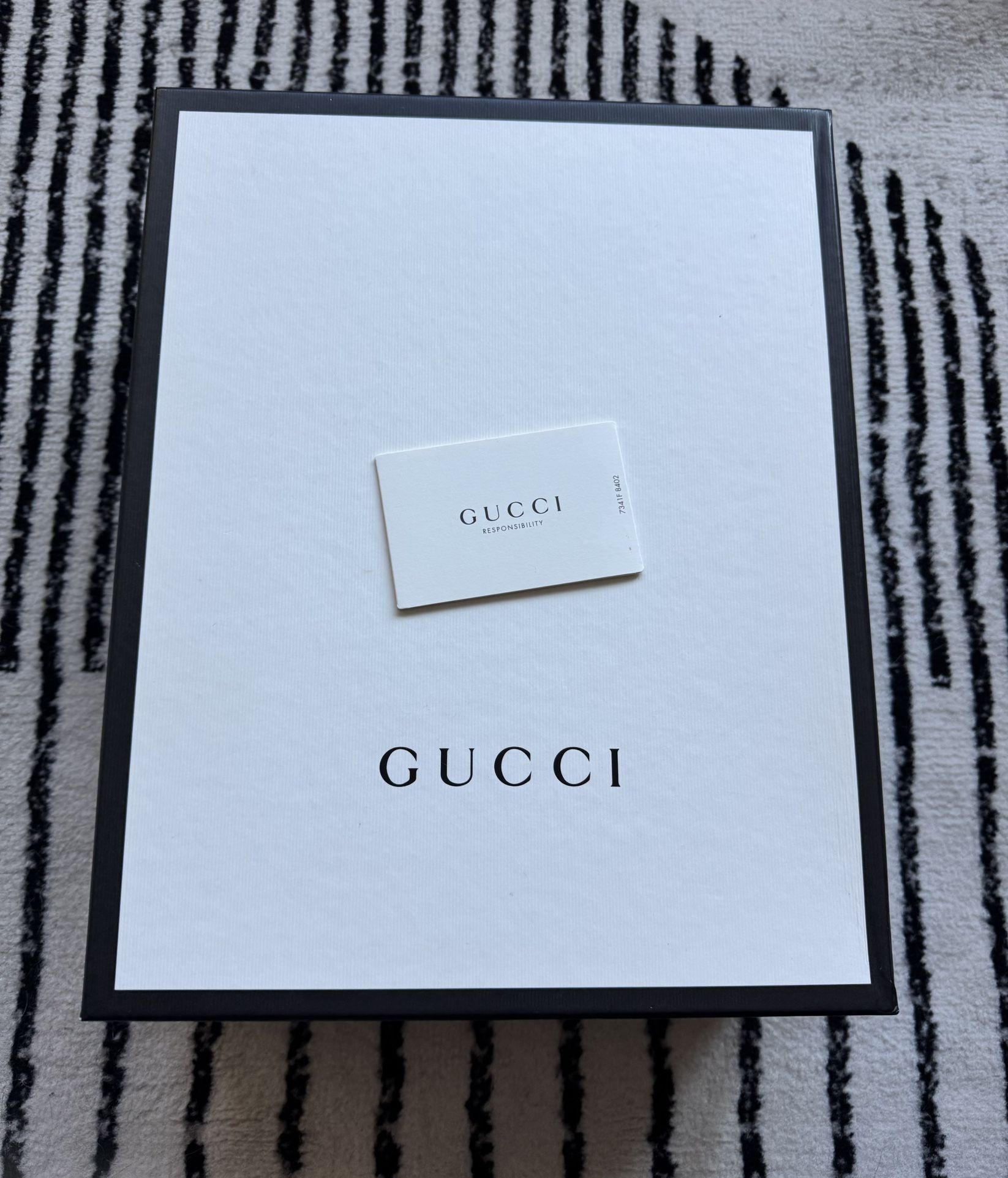 Large Sturdy Authentic Gucci Shoe Box Men’s Shoes 11” X 14”