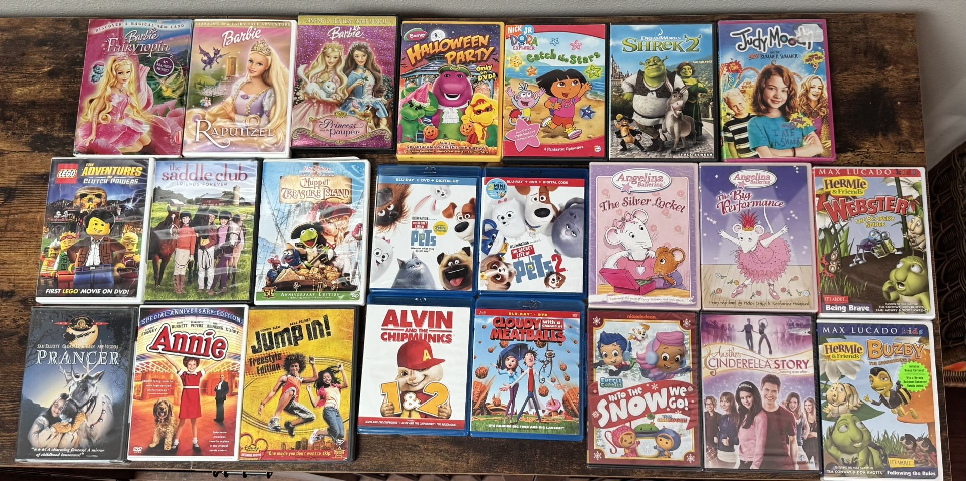 Children Lot of DVDs and some Blu Rays $25 for all
