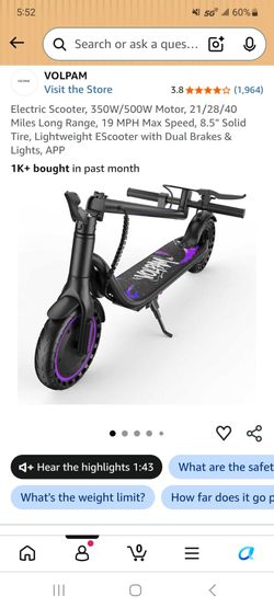VOLPAM Electric Scooter