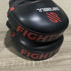 Red Sanabul Essential Curved Punch Mitts