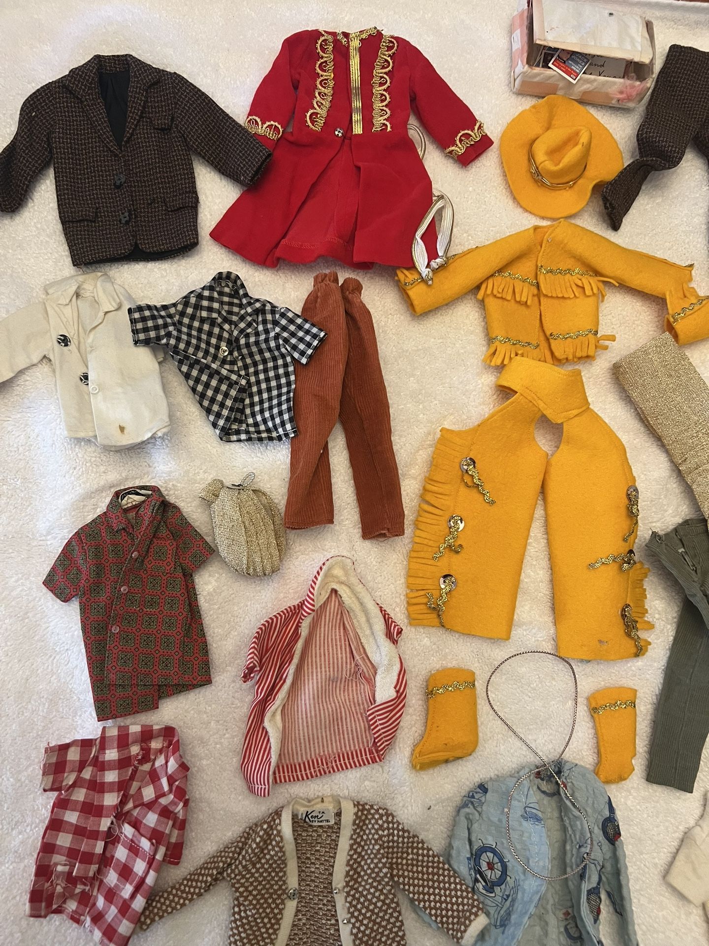 Vintage Barbie And Ken Doll Clothing By Mattel