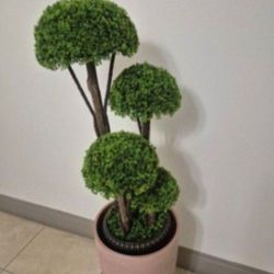 *** NEW LOW PRICE *** Faux Cedar Topiary in a  21" Terracotta Resin Planter @ Lasting Creations