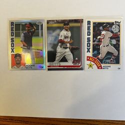 Mookie Betts 3 Cards Lot
