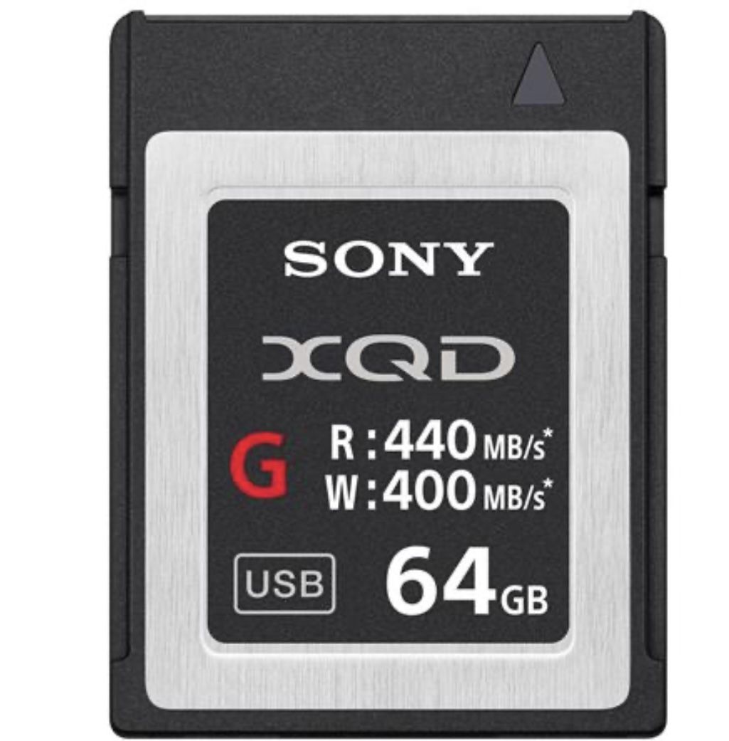 Sony G Series 64GB XQD Memory Card, 400MB/s Write, 440MB/s Read