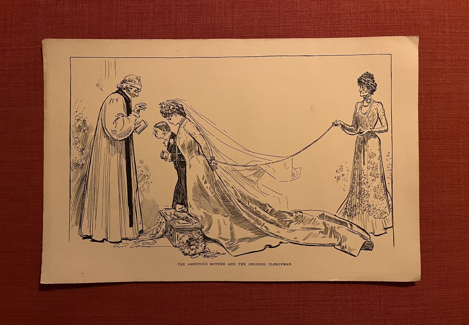 Vintage Print Of A Reluctant Marriage
