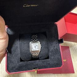 Cartier Panthère Style Women’s Watch 27mm Stainless Steel – With Box