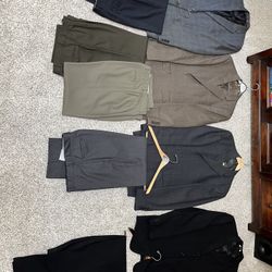 1 Suit, 3 Sports Coats & 4 Slacks - Wool, 34 Long