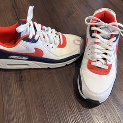 Nike Air Max 90s (Red/White/Blue)