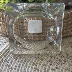 Anchor Hocking Mid-Century Clear Glass Ashtray 