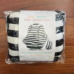 Baby Car Seat Cover - Black And White 