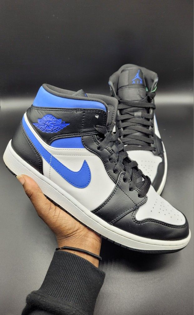 Jordan 1 Mid 'Racer Blue'