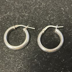 Sterling Silver Hoop Earrings 