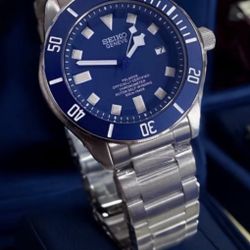 Seiko Custom Mod - Blue Pelagos - Watch Timepiece *New*