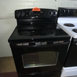 Black Ge Glasstop Stove