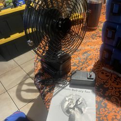 import milwaukee 18v fan tool only doesn’t come with battery but does come with power ac adaptor $50 Also has USB to charge phones great for emergenci