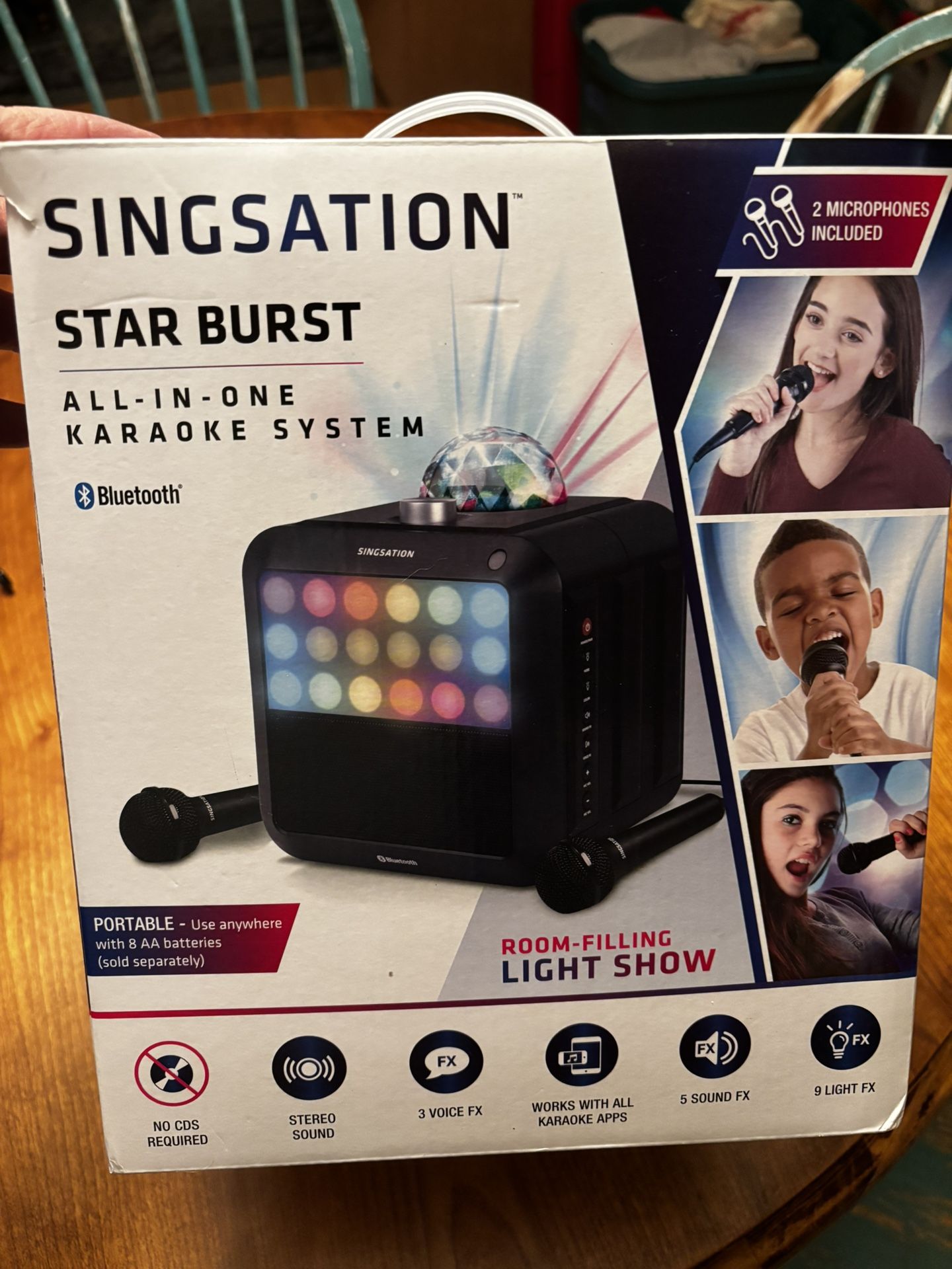 STAR BURST All-In-One Karaoke Party System with Bluetooth