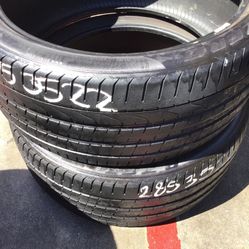 Used Pirelli Pair 285/35/22