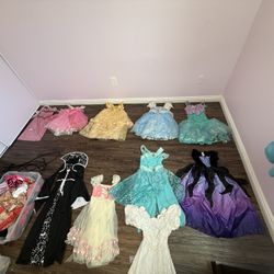 Disney Princess Dresses And Assorted Dress Up Clothes