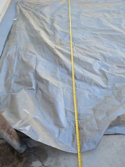 Huge silver tarp