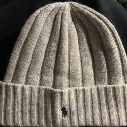 POLO GRAY BEANIE ONE SIZE FITS ALL