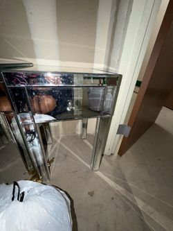 Mirrored Console Table with Drawers