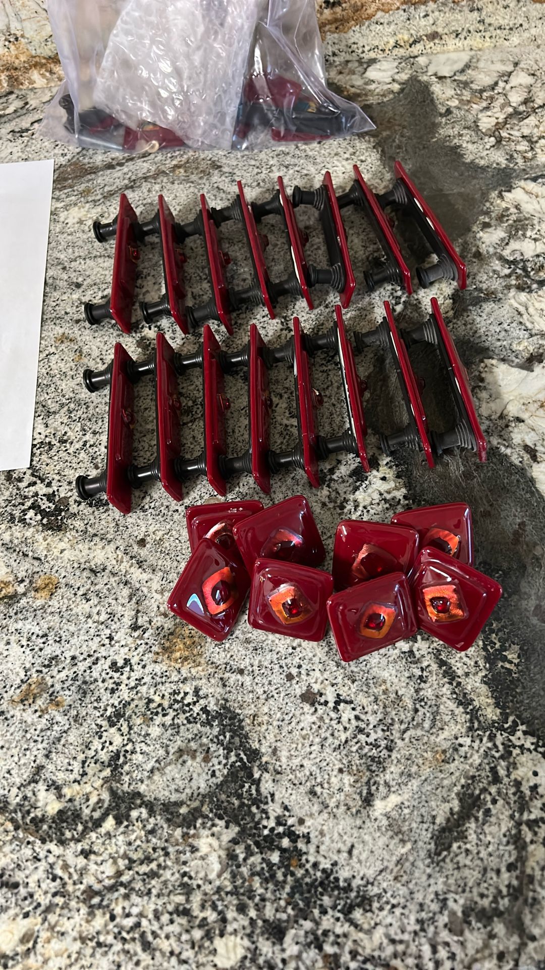 Handmade Glass Fusion Drawer Pulls/Handles