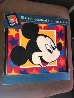 Mickey Unlimited Framed Fabric Art