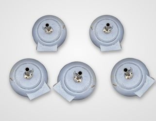 TUUCI Aluma-Crete 95 lb Umbrella Bases w/ Wheels – Set of 5 (Commercial Grade)