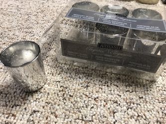 6 Mercury votive candle holders