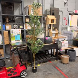 7FT Artificial Olive Tree, Real Wood Trunk & Silk Leaves 928 realistic leaves, 38 olives, adjustable branches and weighted black pot for living room,