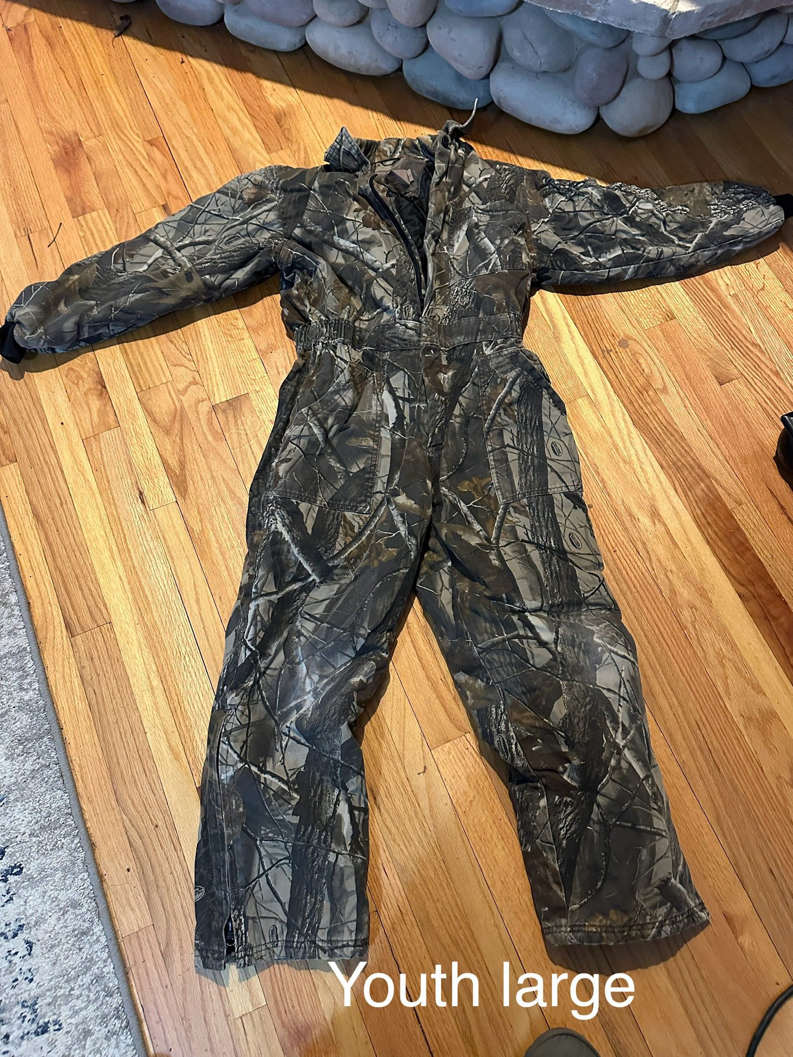Youth Large Camouflage Hunting Coveralls 