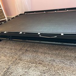 Twin Pop up Metal Roll Under Trundle Bed Frame