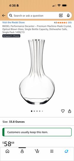Riedel Performance Wine Decanter
