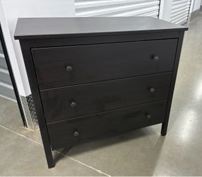 Black IKEA 3 drawer dresser / noghtstand