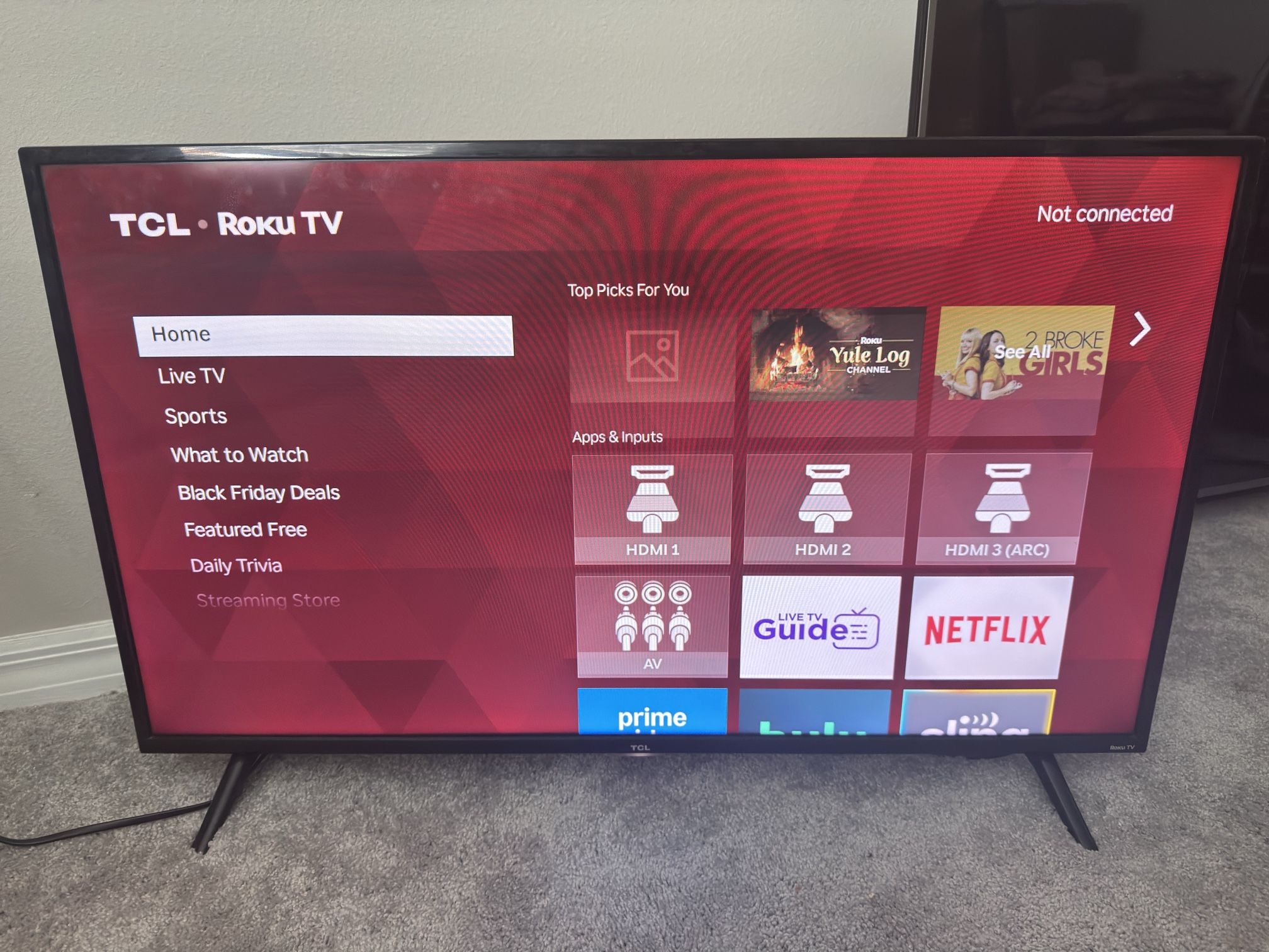 TCL 40-inch 1080p Smart LED Roku TV - 40S325, 2019 Model
