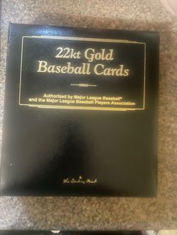 The Danbury Mint 22kt Gold Baseball card collection
