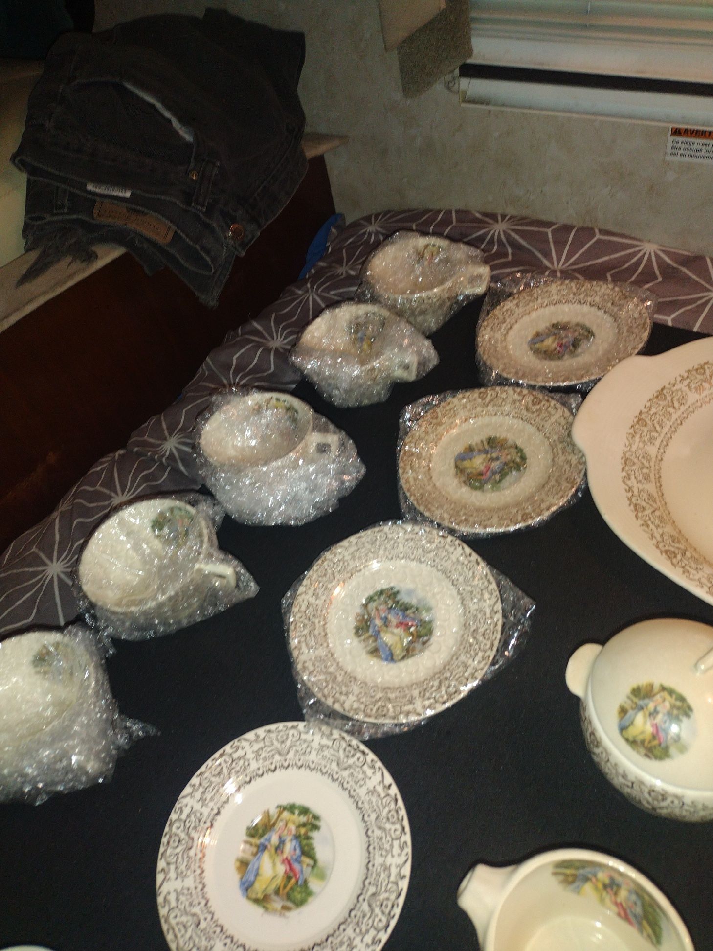 George and Martha Washington Antique China Set