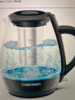 Chefman Electric Kettle w Tea Infuser