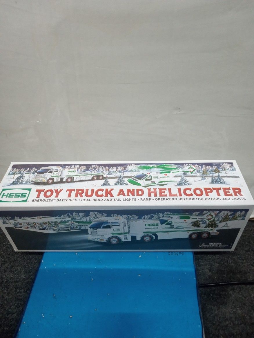 Hess Toy truck and helicopter 2006