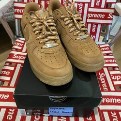 Air Force 1 Supreme Wheat  Sz 8 Men’s 